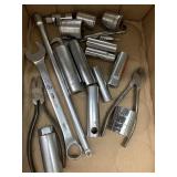 Flat of Tools, sockets Wrench Side Cutters