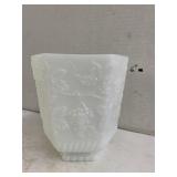 Vntg Fire King Anchor Hocking Planter Vase