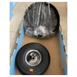 Tire, Metal Tray, Casters