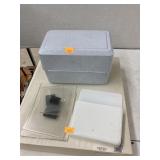 Keepsake album, index card box, & magnetic items