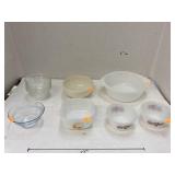 Fire King, Glasbake, & Pyrex pieces
