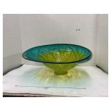 Hand blown glass bowl