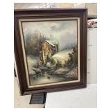 Framed Signed Painting on Canvas