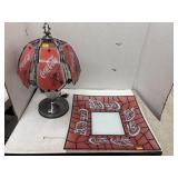 Coca-Cola Table Lamp & Glass Light Shade