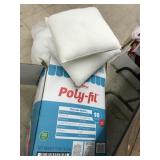 Large box of Fiber Fill and Pillow Forms