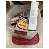 Tote of games, electronic items, misc - no shippin