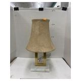 Marble & metal lamp