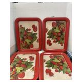4- metal strawberry trays