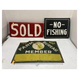 Metal signs
