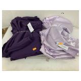 2 Purple Garment Fabrics with yardage