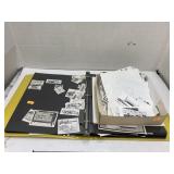 Binder & box full of advertising art work