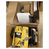 Boxes of cutters, goggles and misc - no shipping