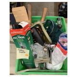 Crate o plumbing supplies and misc