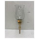 Brass candle sconce