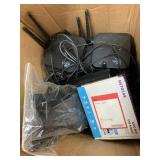 Box of electronic items and misc - no shipping