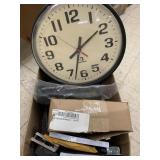 Box of Clock, paper, book, misc - no shipping