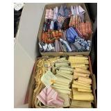 2 Flats of Cotton Scraps and Collars