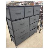 9 Drawer Fabric Storage Dresser