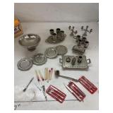 Group of 1978 Imperial Metal Dollhouse Miniature