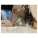 Group of exit sign, monitor mount, misc - no shipp