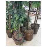 Lot of 7 Faux Plants
