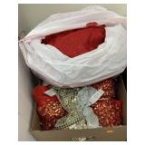 Sequins and glitter fabric garments