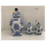 Porcelain ginger lanterns