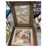 2cnt Vntg framed art