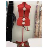 Red Adjustable Dress Form