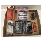 Drill bits, screwdriver sets, etc