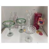 Lolita wine glass, bottles, compote, & glasses