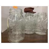 10 Canning Jars with Rubber Rings