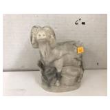 Marble Ram Statue