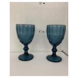 2 Blue Glasses