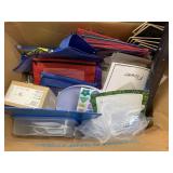 Box of learning items and misc
