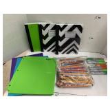 Sharpies, notebooks, folders, pencils