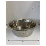 Large metal pet bowl