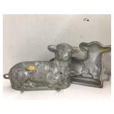 Metal Baking Mold, Lamb Cow?