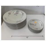 Silver Poppy Warwick Plates