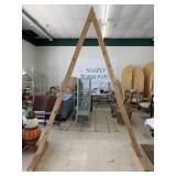 Triangle Wooden Arch, approx 111ï¿½ T x 78ï¿½ W, 2