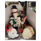 Snowmen, Gnomes, and Santa Head Decorations