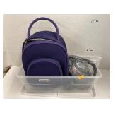 Video cameras, carrying bag, earphones, etc