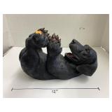 Resin Dog wine bottle holder