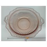 Pink Depression Glass Bowl