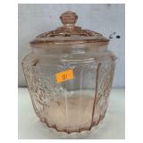 Pink Depression Glass Candy Dish
