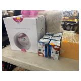 Breast Pump, Light Bulbs, Sponge