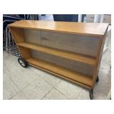 Wooden Book Shelf on Wheels