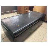 Faux Leather Multipurpose Storage Ottoman Bench