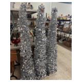 Artificial Tinsel  Trees Collapsible Pop Up Style