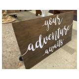 Wooden sign